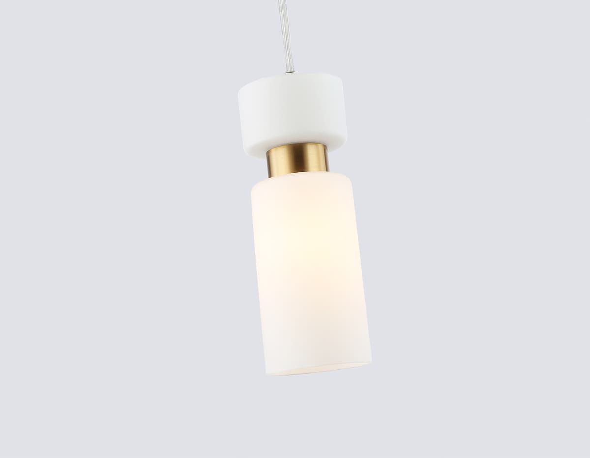 Подвесной светильник LH56122 BS/FR латунь/белый матовый E14 max 40W D65*1500 Ambrella Light 12