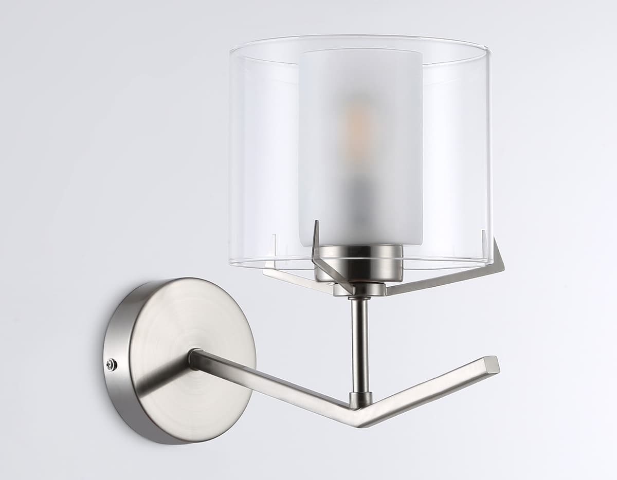 Настенный светильник LH57004 SN/FR никель/белый матовый E14 max 40W 280*150*220 Ambrella Light 11
