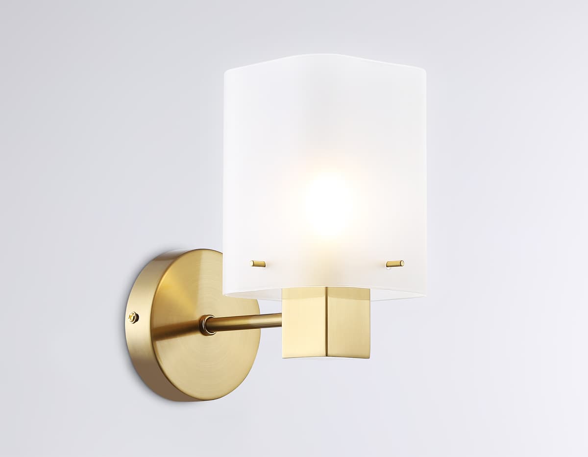 Настенный светильник LH57035 BS/SM латунь/дымчатый E14 max 40W 195*110*185 Ambrella Light 13