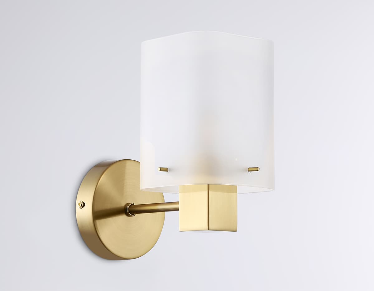 Настенный светильник LH57035 BS/SM латунь/дымчатый E14 max 40W 195*110*185 Ambrella Light 14