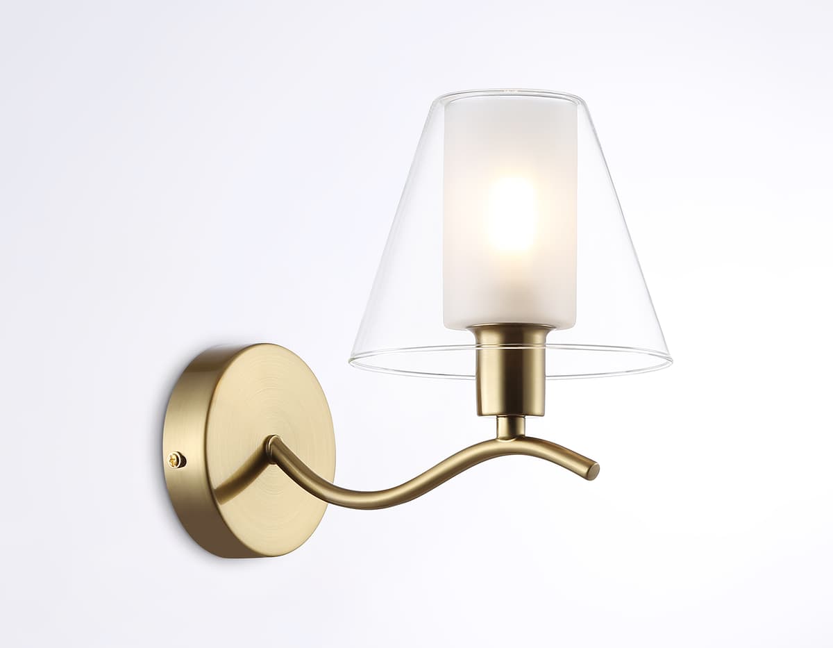 Настенный светильник LH57095 BS/FR латунь/белый матовый E14 max 40W 230*140*200 Ambrella Light 13