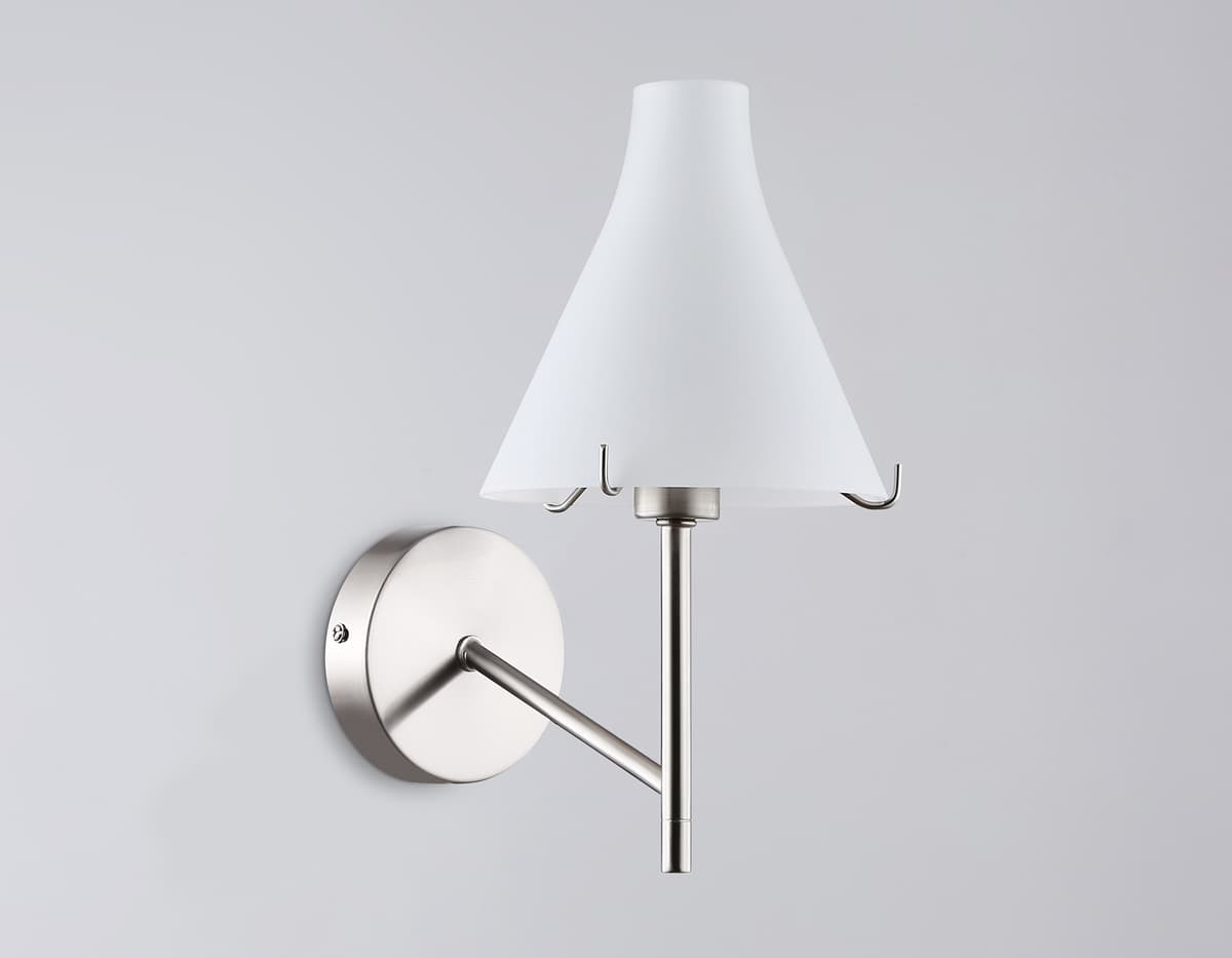 Настенный светильник LH57127 SN/FR никель/белый матовый E14 max 40W 210*150*280 Ambrella Light 12