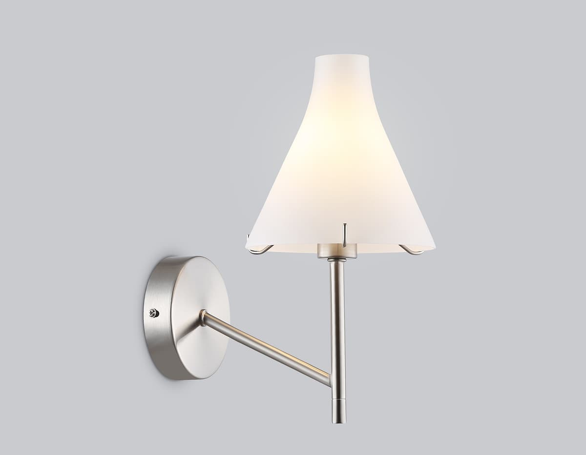 Настенный светильник LH57127 SN/FR никель/белый матовый E14 max 40W 210*150*280 Ambrella Light 13