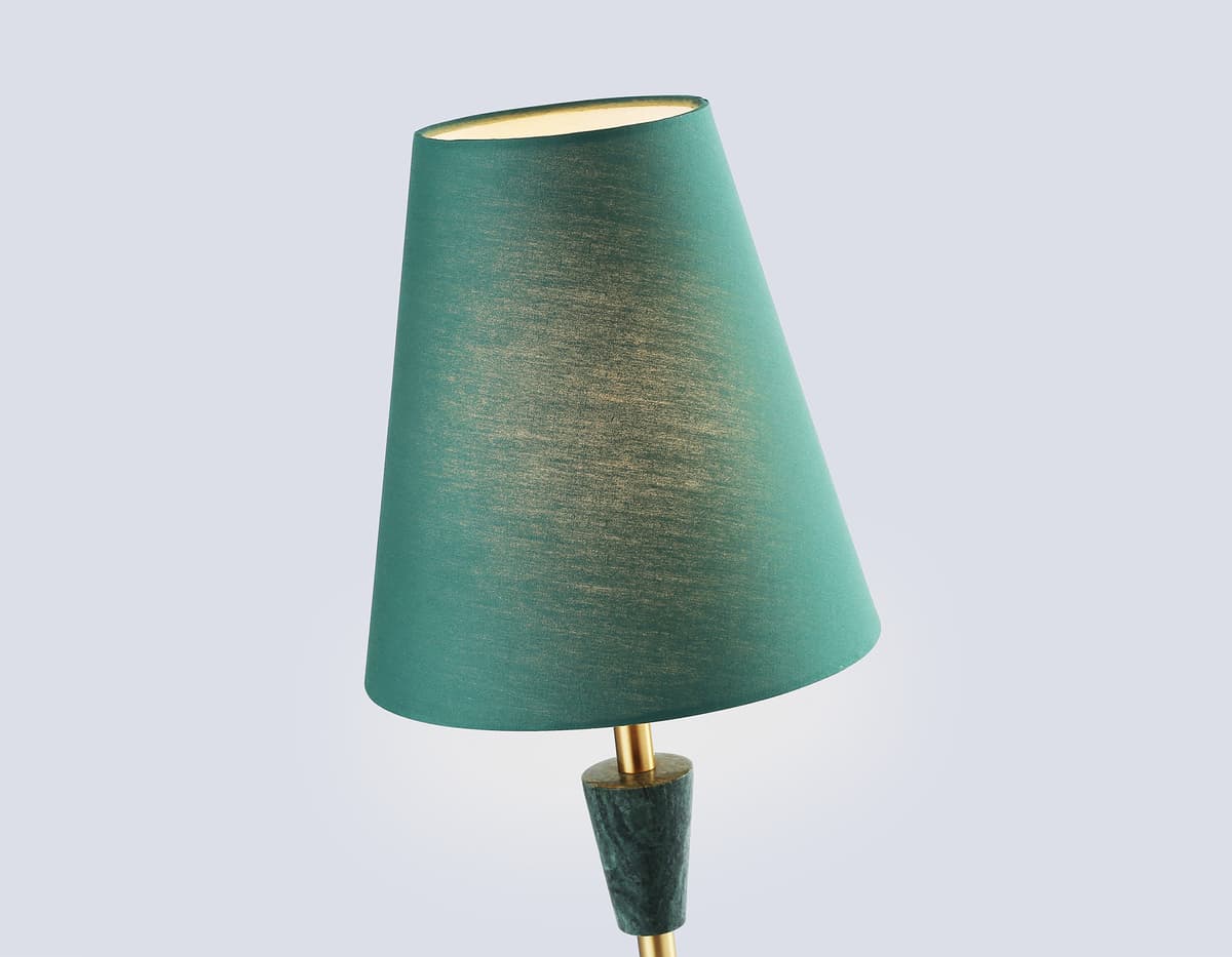 Настольная лампа с абажуром LH75057 BS/GN латунь/зеленый E14 max 40W D180*460 Ambrella Light 14
