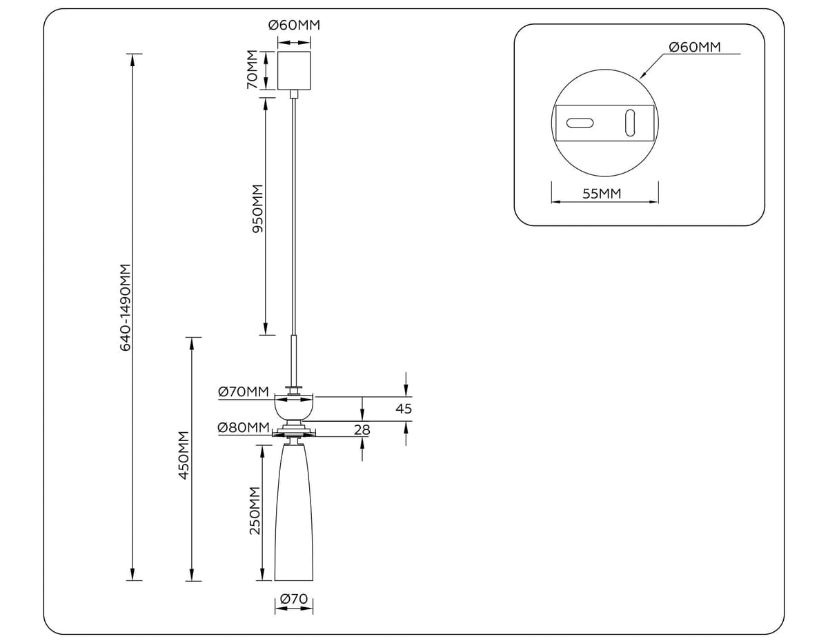 Подвесной светильник с травертином LH75365 GD/WH золото/белый G9 max 28W D70*1490 Ambrella Light 16