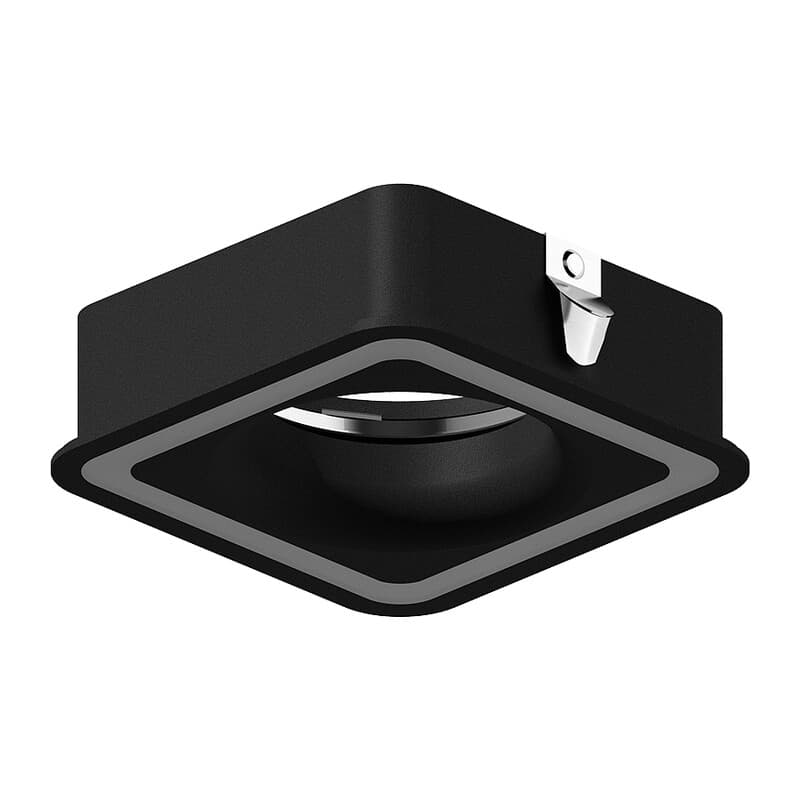 Насадка передняя для корпуса светильника с размером отверстия 70*70mm N7716 SBK черный песок 70*70mm H26mm Out2mm MR16 Ambrella Light 9