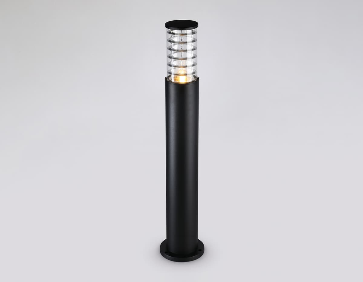 Уличный ландшафтный светильник ST2536 BK/CL черный/прозрачный IP54 E27 max 40W D108*800 Ambrella Light 9