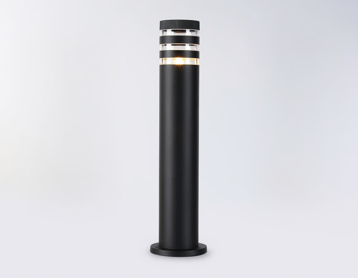 Уличный ландшафтный светильник ST2566 BK/CL черный/прозрачный IP54 E27 max 40W D110*625 Ambrella Light 7
