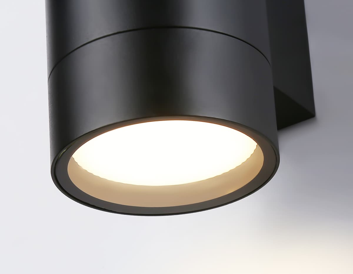 Уличный настенный архитектурный светильник ST3304/2 BK черный IP54 GX53/2 max 15W 205*90*140 Ambrella Light 6