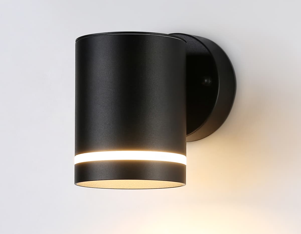 Уличный настенный архитектурный светильник ST3327 BK черный IP54 GX53 max 15W 110*85*125 Ambrella Light 9