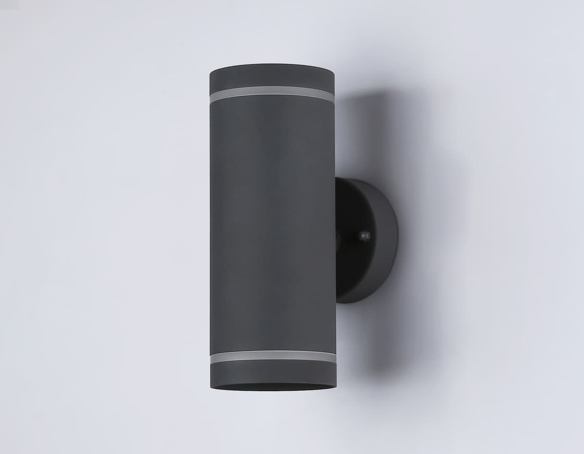 Уличный настенный архитектурный светильник ST3332/2 GR серый IP54 GX53/2 max 15W 210*85*125 Ambrella Light 10