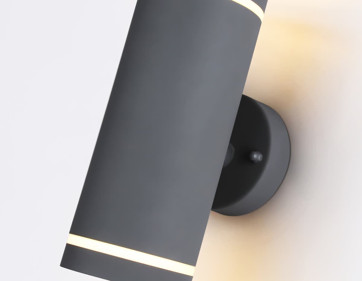 Уличный настенный архитектурный светильник ST3332/2 GR серый IP54 GX53/2 max 15W 210*85*125 Ambrella Light 8