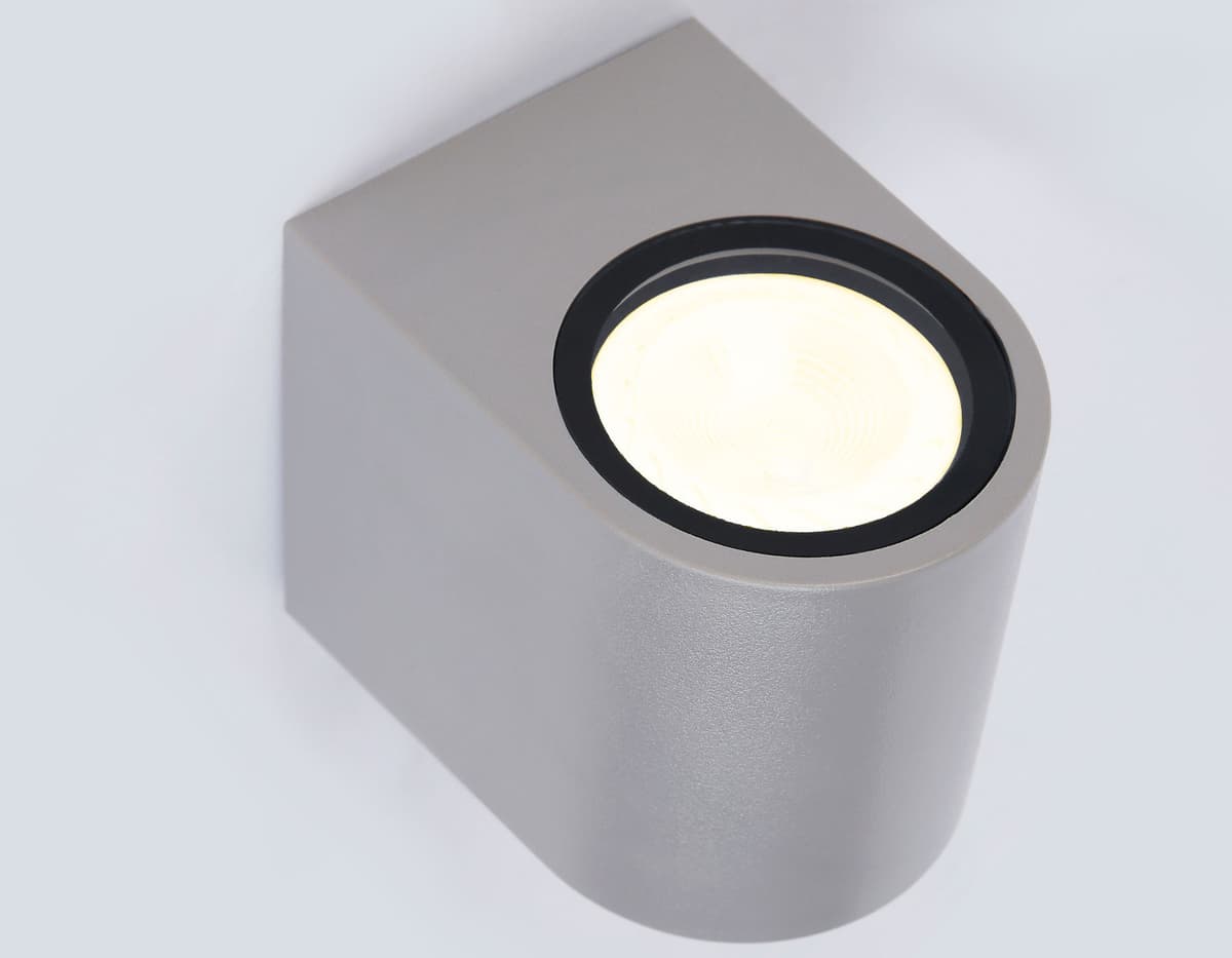Уличный настенный архитектурный светильник ST3721 GR серый IP65 GU10 max 35W 80*72*95 Ambrella Light 6