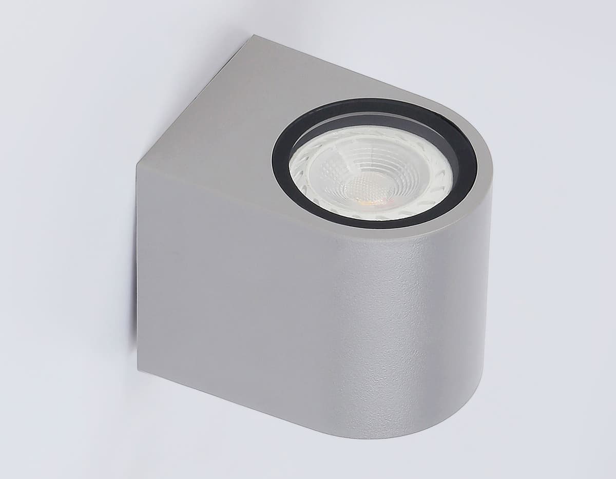 Уличный настенный архитектурный светильник ST3721 GR серый IP65 GU10 max 35W 80*72*95 Ambrella Light 7
