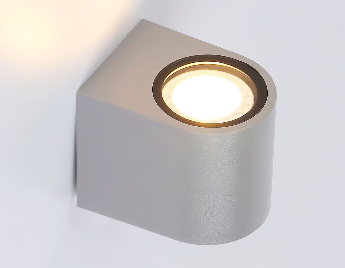 Уличный настенный архитектурный светильник ST3721 GR серый IP65 GU10 max 35W 80*72*95 Ambrella Light 8