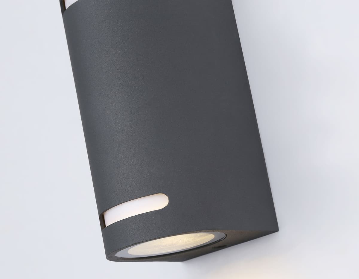 Уличный настенный архитектурный светильник ST3741/2 GR серый IP54 GU10/2 max 35W 150*68*92 Ambrella Light 6