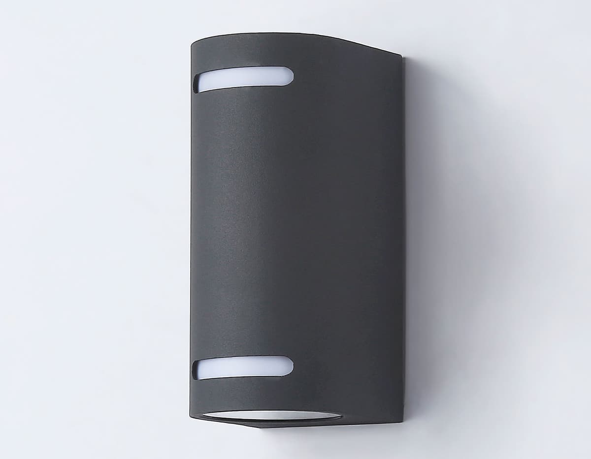 Уличный настенный архитектурный светильник ST3741/2 GR серый IP54 GU10/2 max 35W 150*68*92 Ambrella Light 7