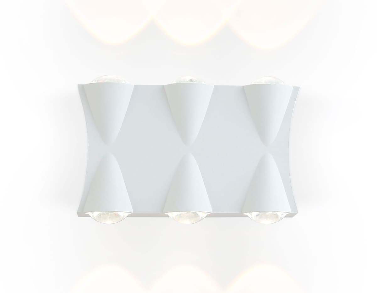 Уличный настенный светодиодный светильник IP54 ST4485/6 WH белый LED 4200K 6W IP54 140*80*45 Ambrella Light 5