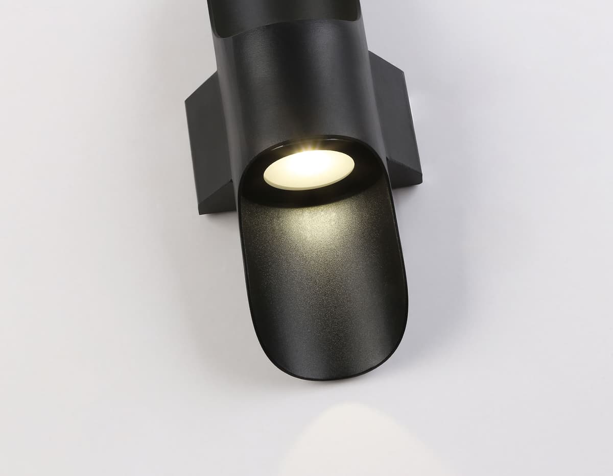 Уличный настенный светодиодный светильник IP54 ST4535 BK черный LED 4200K 8W IP54 220*66*100 Ambrella Light 7