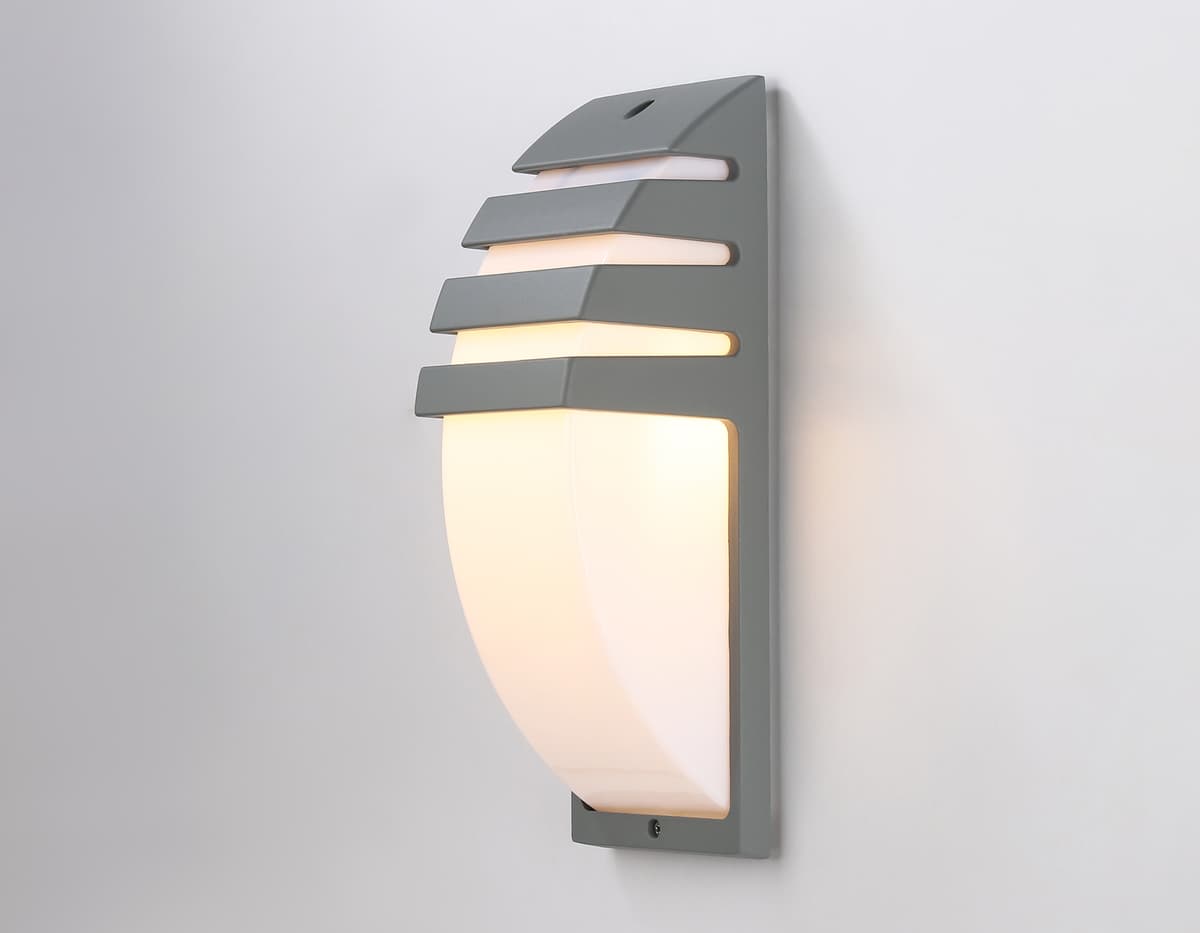 Уличный настенный архитектурный светильник ST5201 GR серый IP54 E27 max 40W 331*112*35 Ambrella Light 9