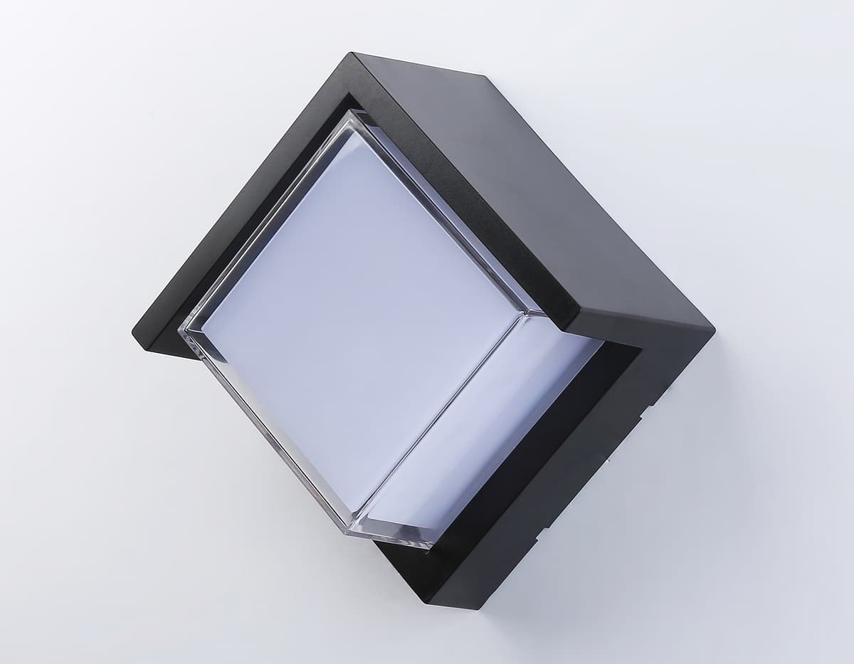 Уличный настенный архитектурный светодиодный светильник ST5233 BK черный IP65 LED 4200K 12W 220*220*100 Ambrella Light 8