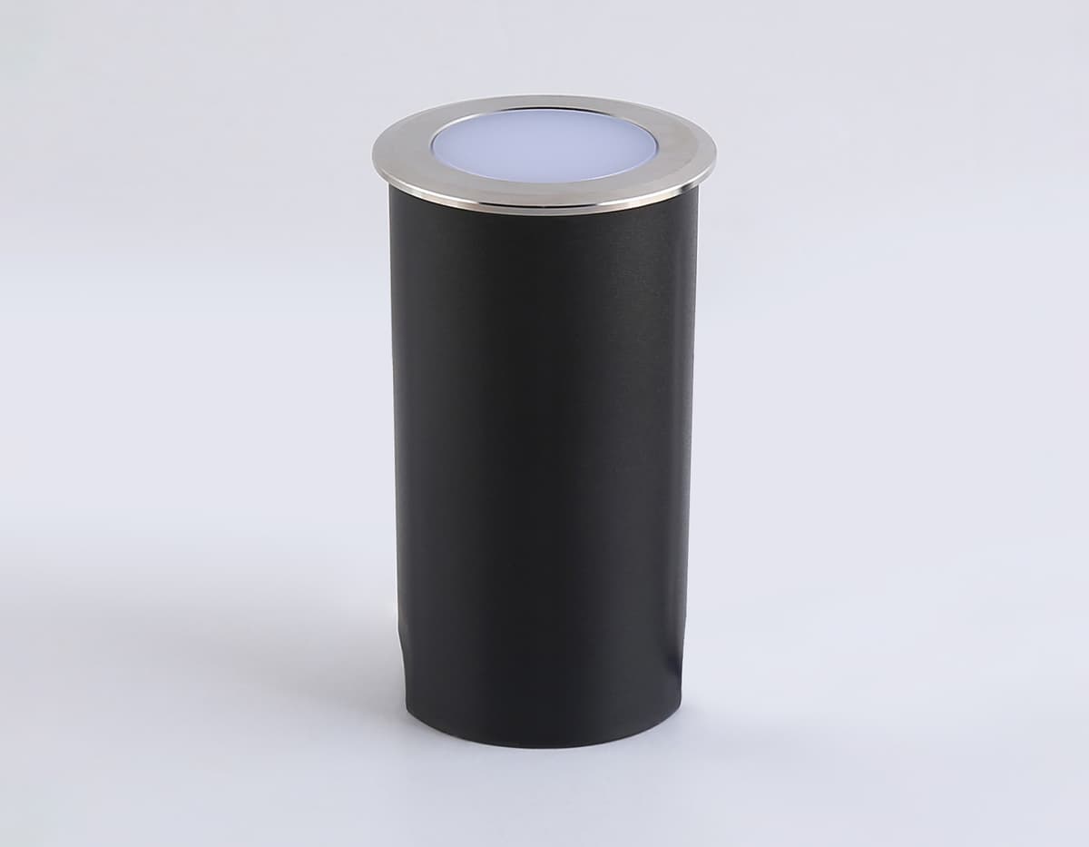 Уличный светодиодный светильник в грунт ST6513 BK черный IP67 LED 4200K 1W D48*82 Ambrella Light 6