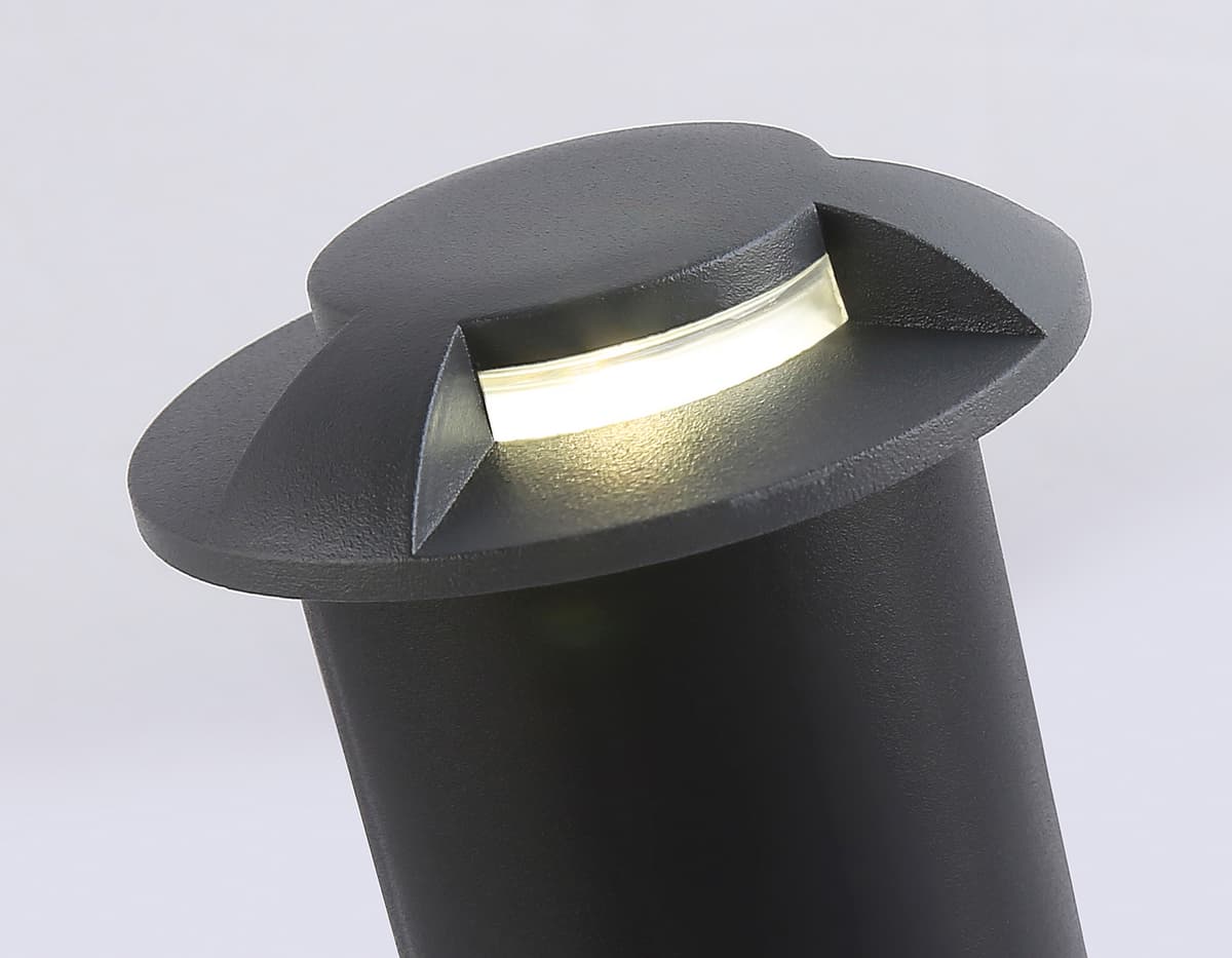 Уличный светодиодный светильник в грунт ST6524 GR серый IP67 LED 4200K 1W D60*93 Ambrella Light 7