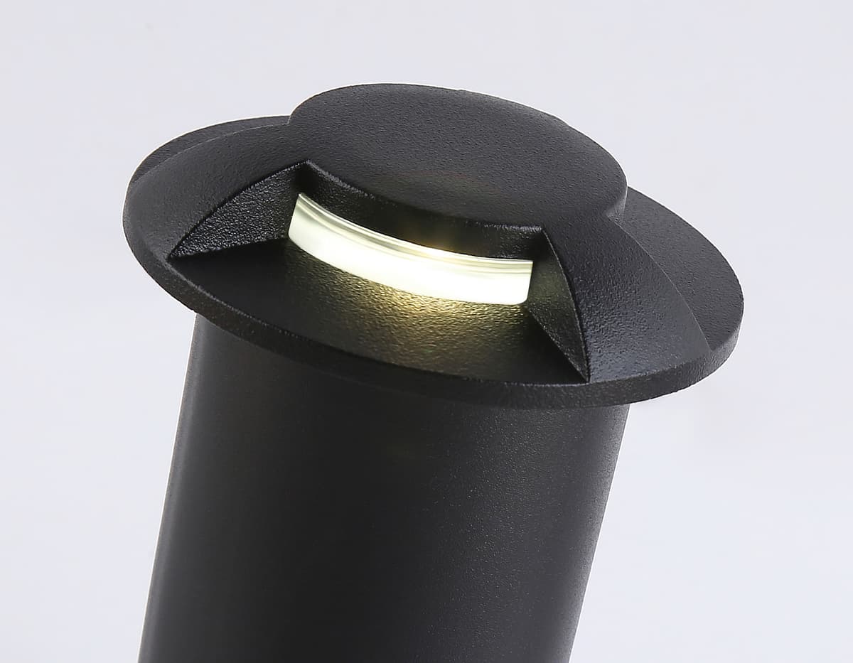 Уличный светодиодный светильник в грунт ST6525 BK черный IP67 LED 4200K 1W D60*93 Ambrella Light 7