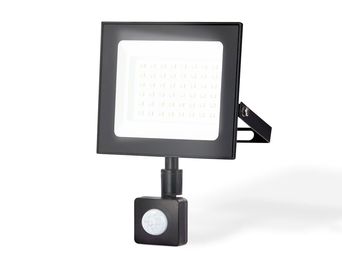 Прожектор светодиодный с датчиком движения ST8115 BK черный IP65 LED 6500K 50W 160*134*28 Ambrella Light 3