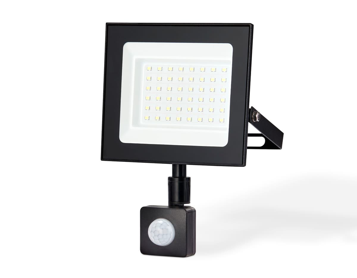 Прожектор светодиодный с датчиком движения ST8115 BK черный IP65 LED 6500K 50W 160*134*28 Ambrella Light 4