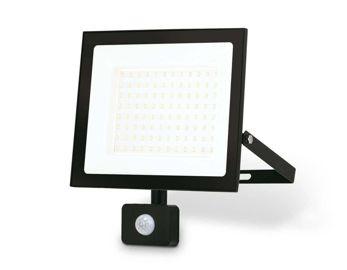 Прожектор светодиодный с датчиком движения ST8118 BK черный IP65 LED 6500K 100W 208*178*31 Ambrella Light 5