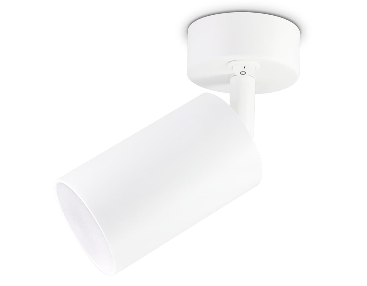Накладной спот с выключателем TA126 WH белый GU10 max 12W D70*164*D55 Ambrella Light 10