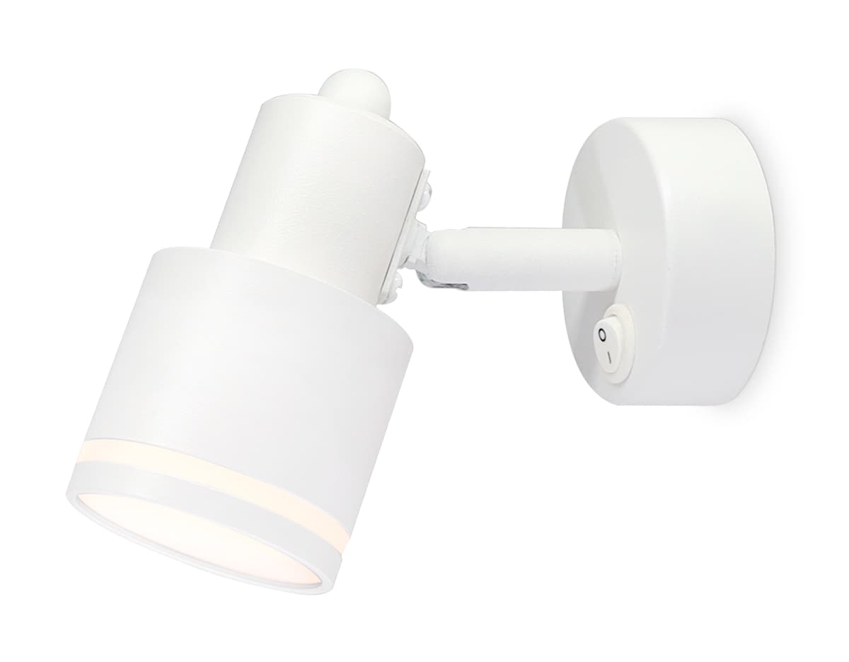 Накладной поворотный спот с выключателем TA1281 WH белый GU10 max 12W 100*55*132 Ambrella Light 4