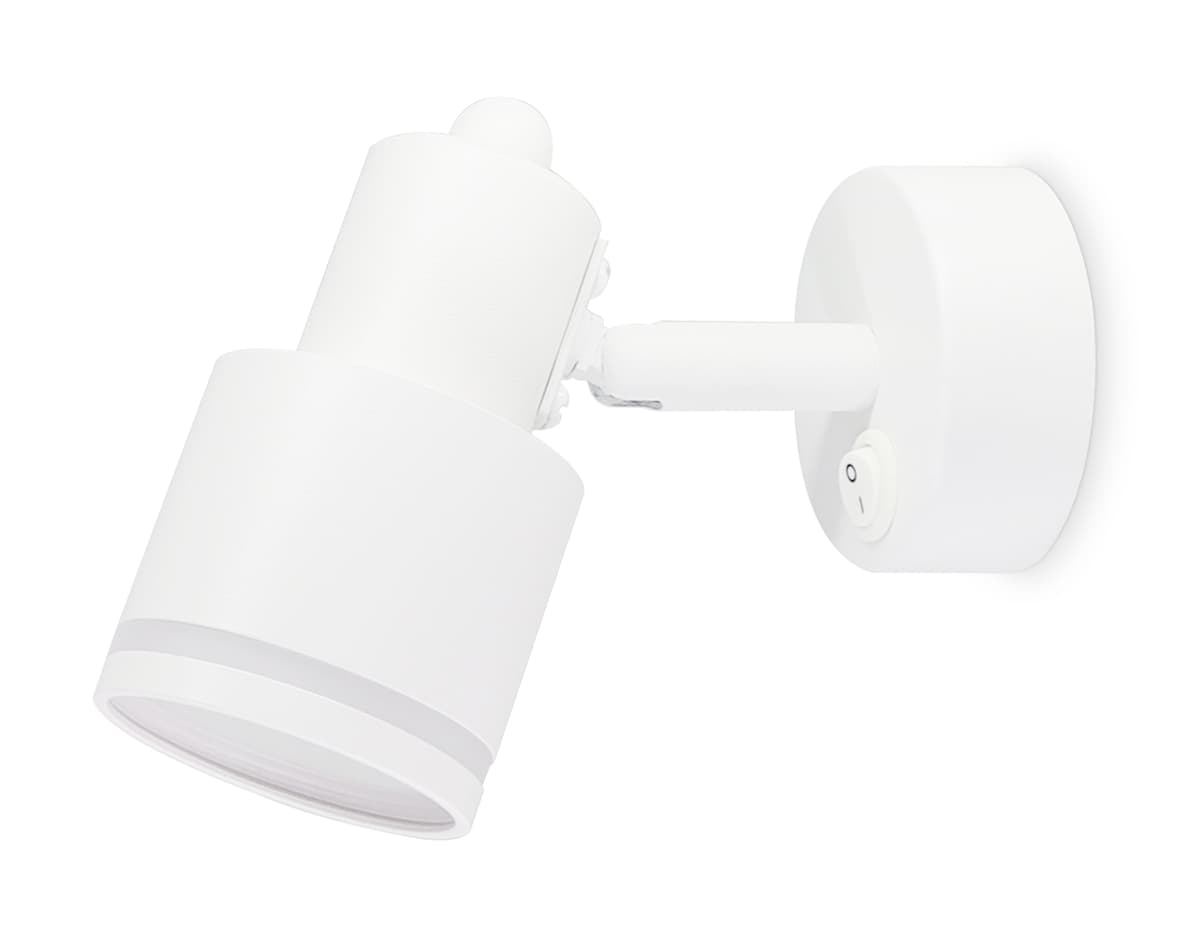 Накладной поворотный спот с выключателем TA1281 WH белый GU10 max 12W 100*55*132 Ambrella Light 5