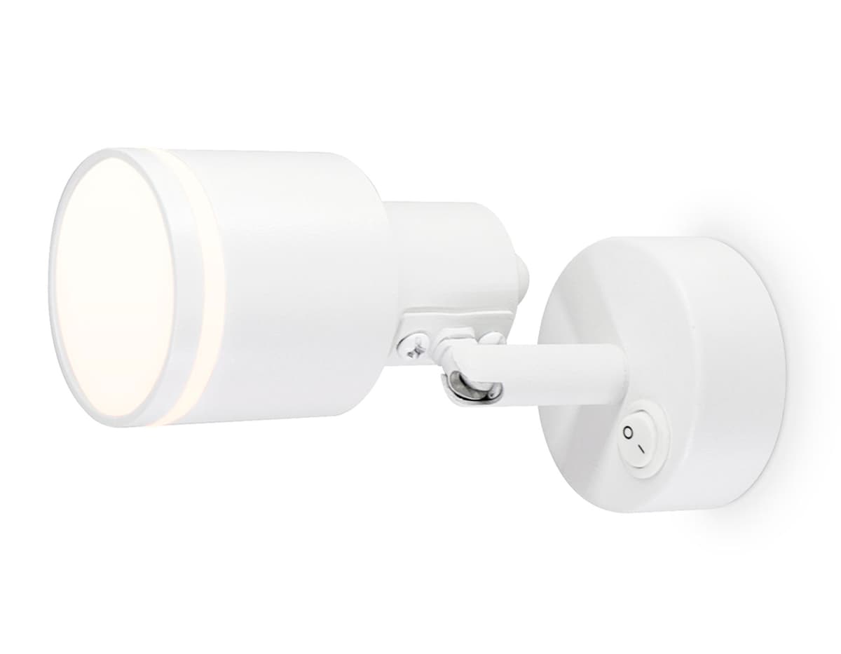 Накладной поворотный спот с выключателем TA1281 WH белый GU10 max 12W 100*55*132 Ambrella Light 6