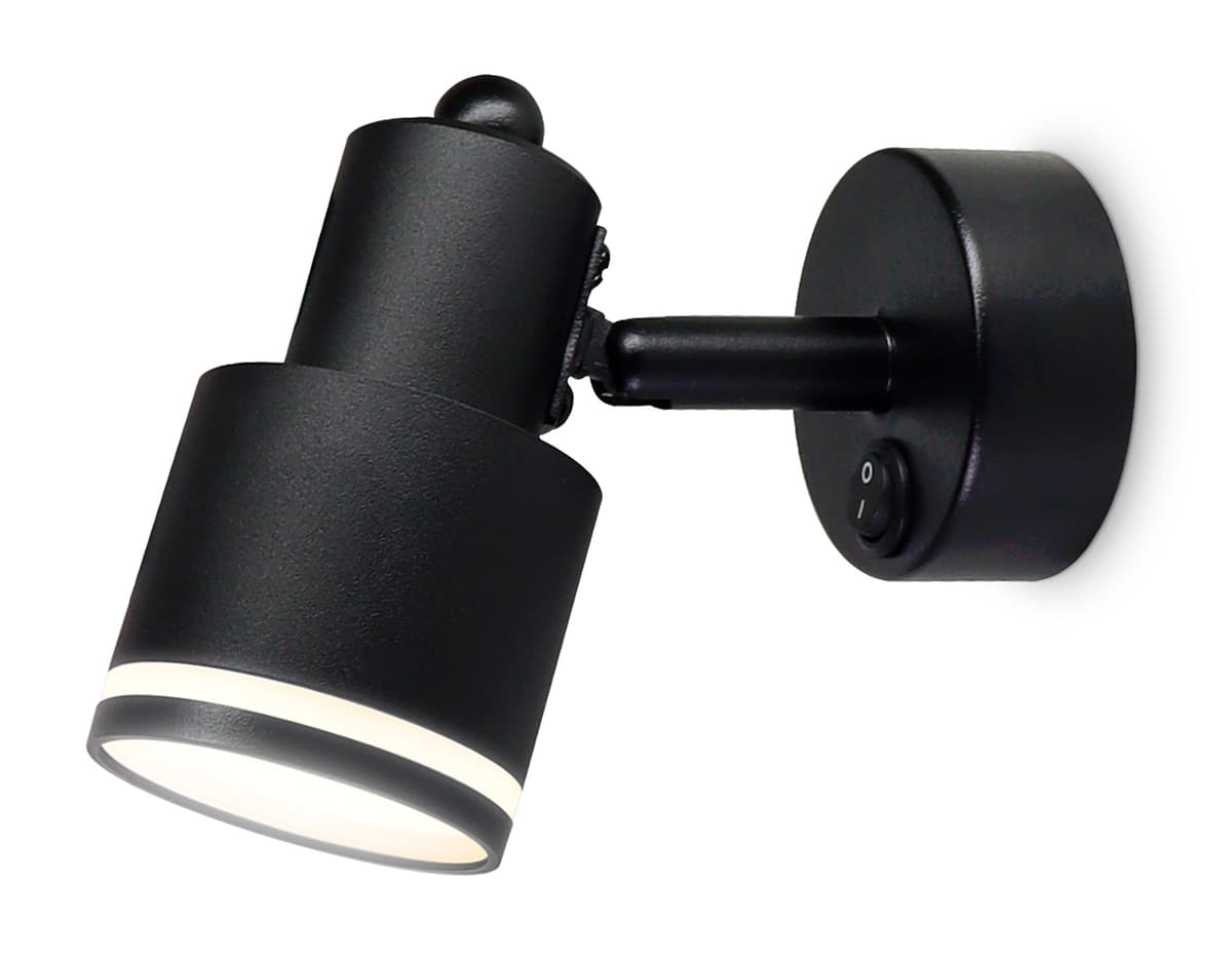 Накладной поворотный спот с выключателем TA1282 BK черный GU10 max 12W 100*55*132 Ambrella Light 4