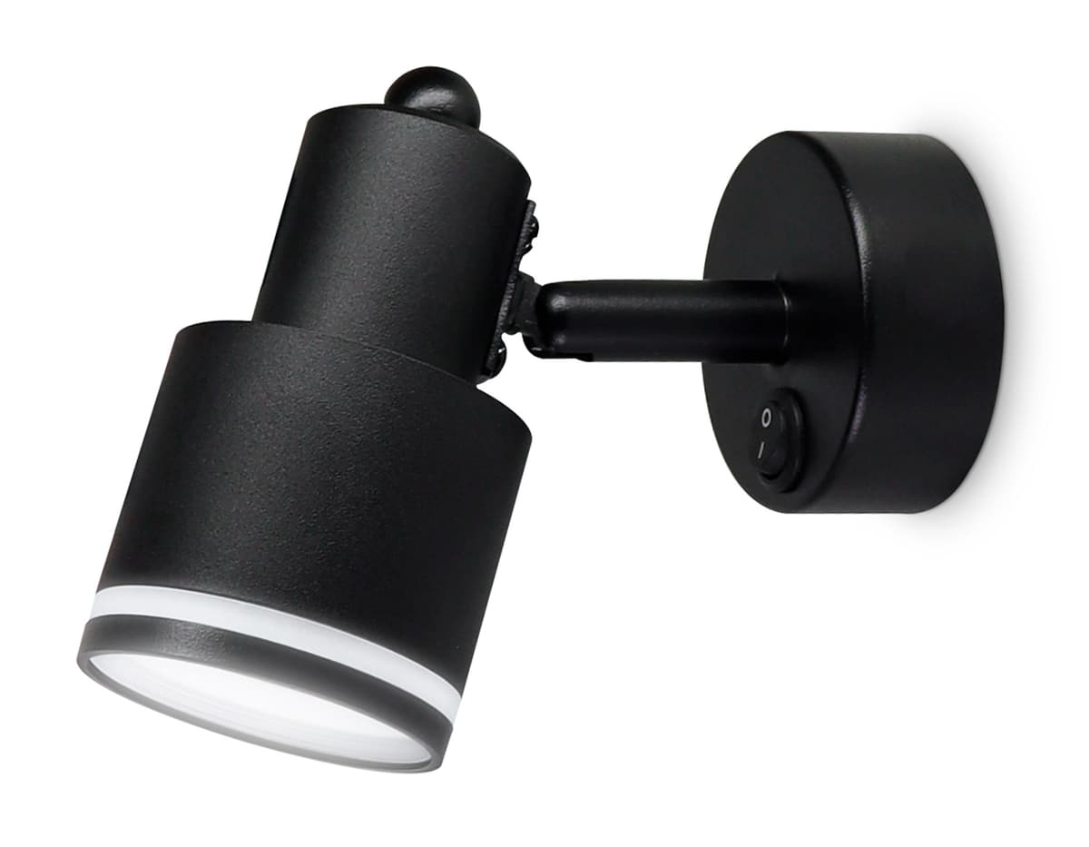 Накладной поворотный спот с выключателем TA1282 BK черный GU10 max 12W 100*55*132 Ambrella Light 5