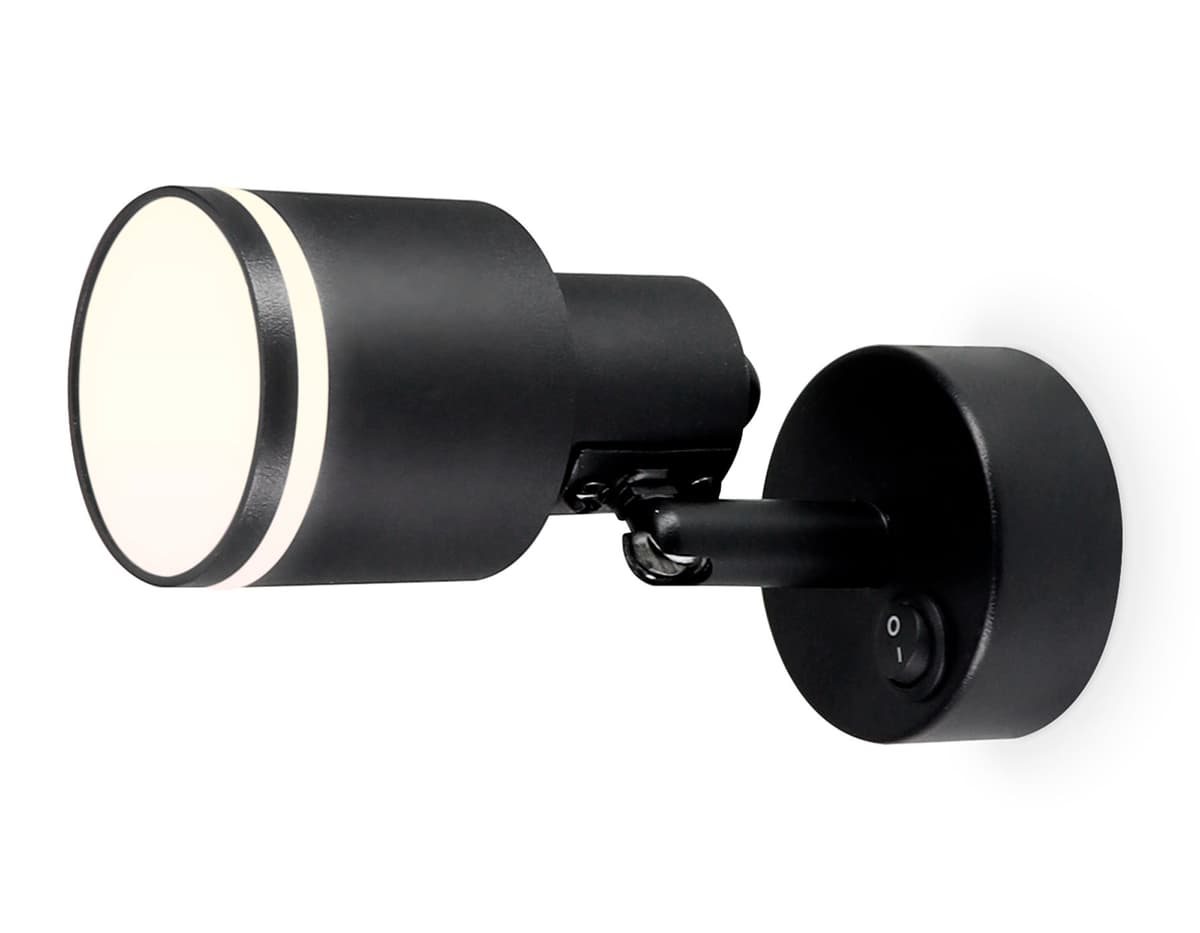 Накладной поворотный спот с выключателем TA1282 BK черный GU10 max 12W 100*55*132 Ambrella Light 6