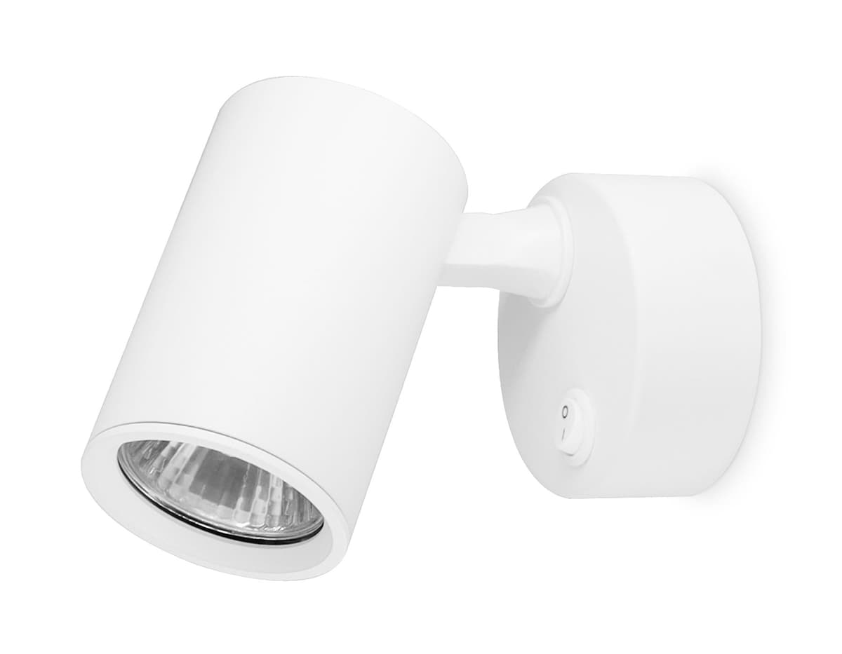 Накладной поворотный спот с выключателем TA1291 WH белый GU10 max 12W 87*55*138 Ambrella Light 5