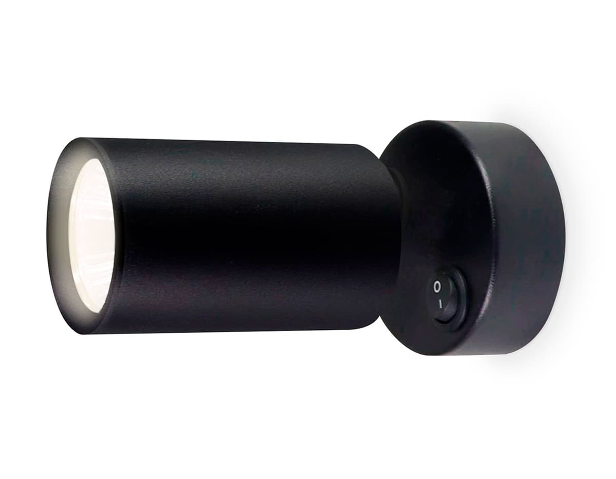 Накладной поворотный спот с выключателем TA1292 BK черный GU10 max 12W 87*55*138 Ambrella Light 6