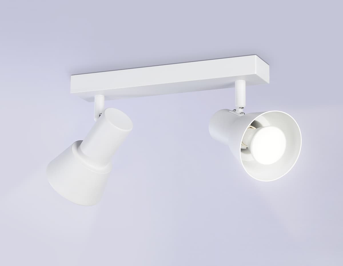 Накладной поворотный спот со сменной лампой GU10 TA13115/2 WH белый GU10/2 max 12W 350*85*150 Ambrella Light 10