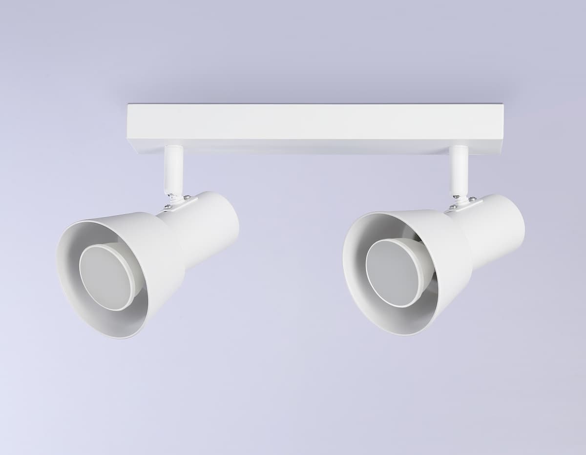 Накладной поворотный спот со сменной лампой GU10 TA13115/2 WH белый GU10/2 max 12W 350*85*150 Ambrella Light 8