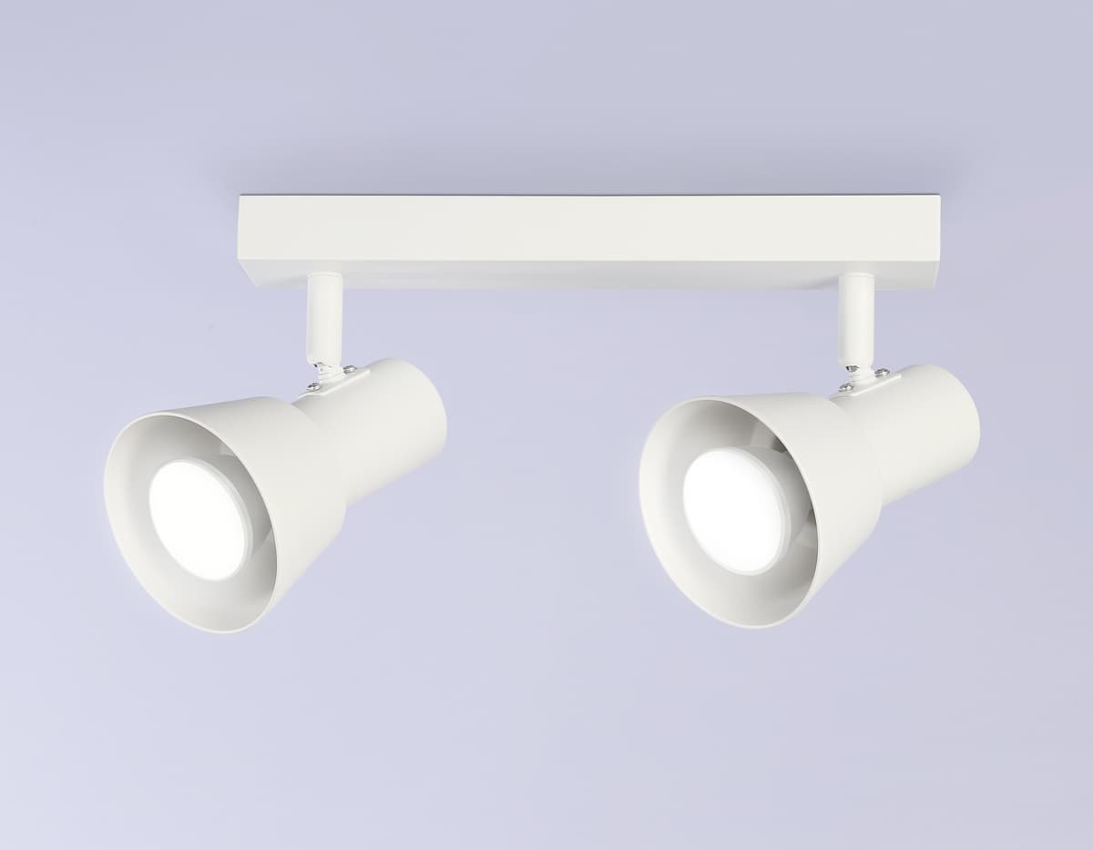 Накладной поворотный спот со сменной лампой GU10 TA13115/2 WH белый GU10/2 max 12W 350*85*150 Ambrella Light 9