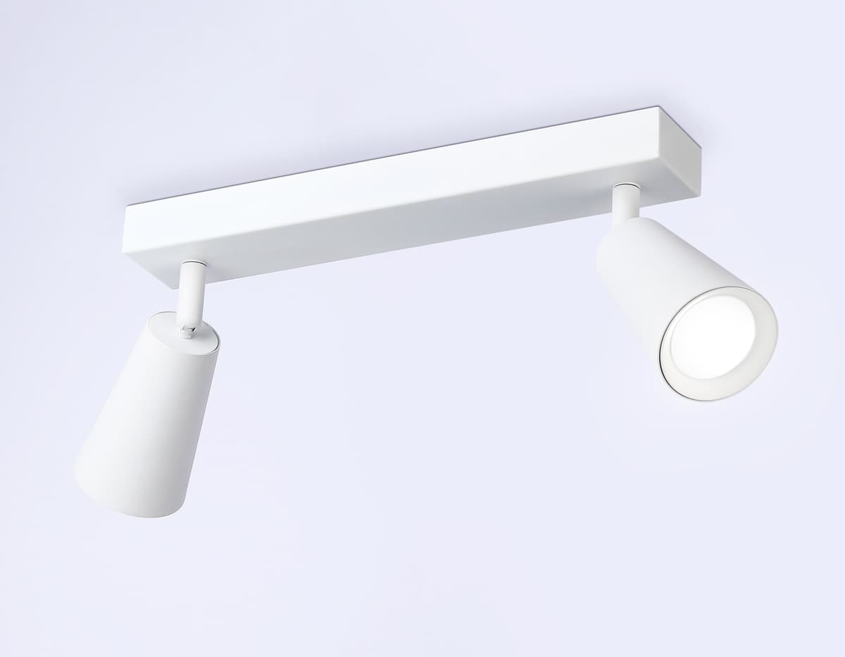 Накладной поворотный спот со сменной лампой GU10 TA13145/2 WH белый GU10/2 max 12W 295*60*130 Ambrella Light 10