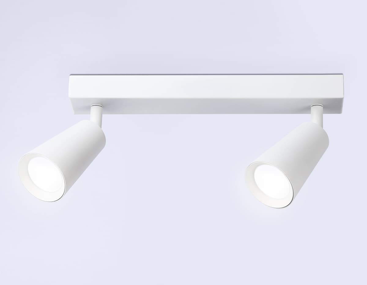 Накладной поворотный спот со сменной лампой GU10 TA13145/2 WH белый GU10/2 max 12W 295*60*130 Ambrella Light 11