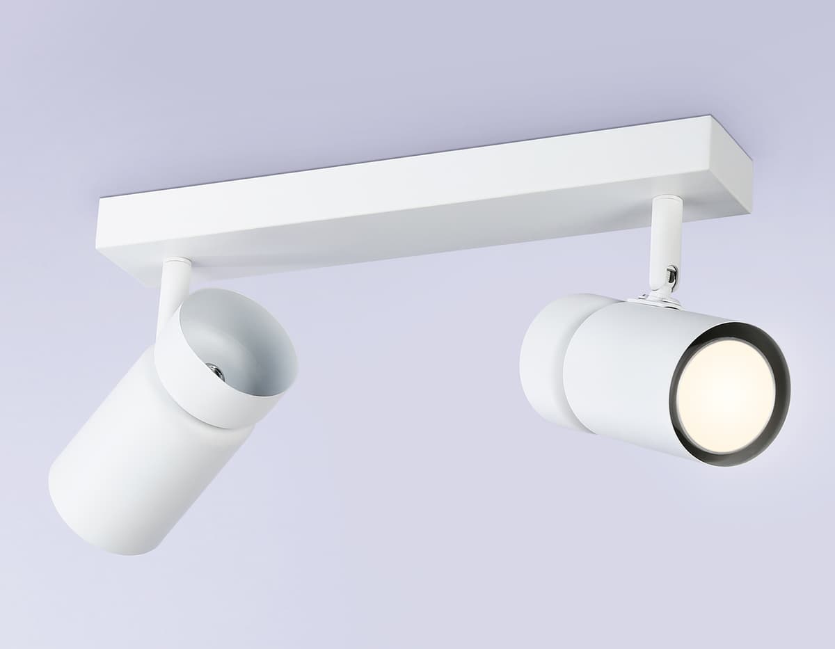 Накладной поворотный спот со сменной лампой GU10 TA13177/2 WH белый GU10/2 max 12W 295*60*130 Ambrella Light 8