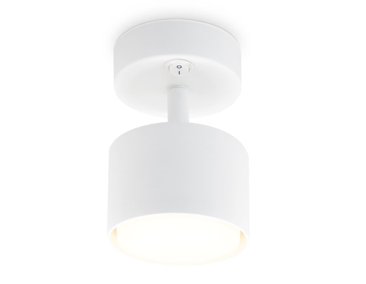 Накладной спот с выключателем TA132 WH белый GX53 max 12W D79*134*D84 Ambrella Light 8