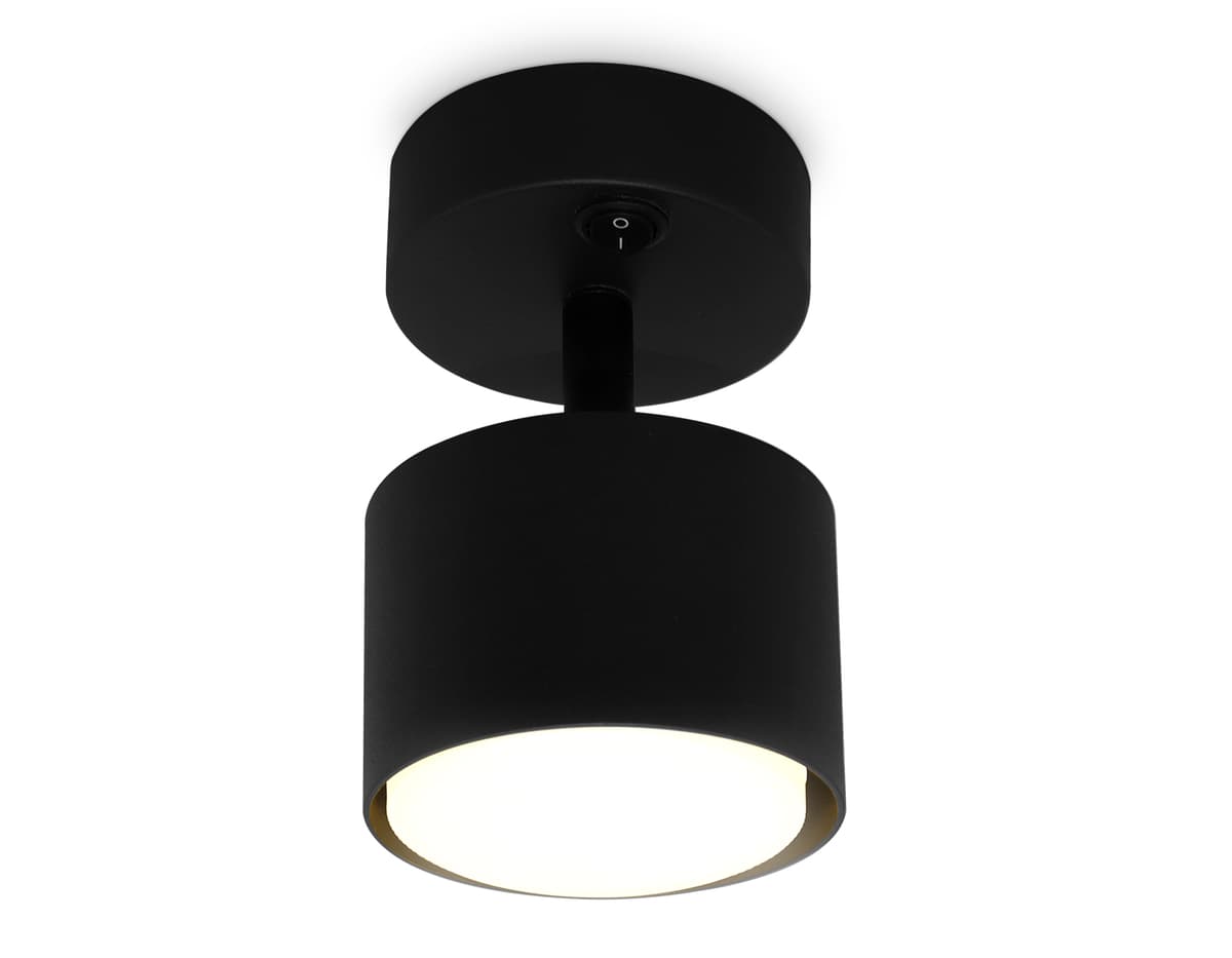 Накладной спот с выключателем TA133 BK черный GX53 max 12W D79*134*D84 Ambrella Light 8