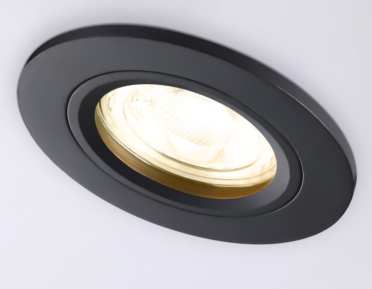 Светильник встраиваемый TN102451 BK черный GU5.3 D85*28 Ambrella Light 7