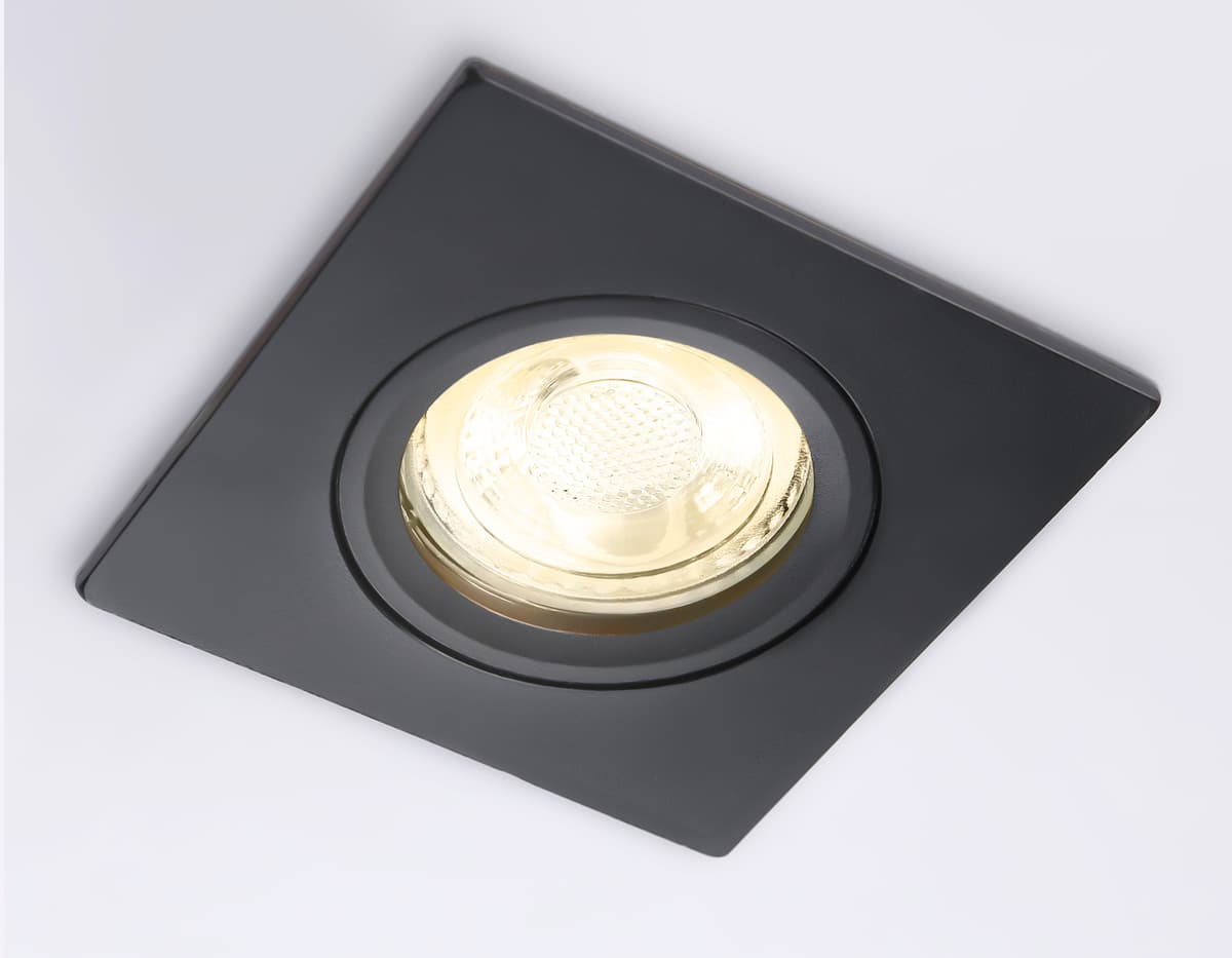 Светильник встраиваемый TN102456 BK черный GU5.3 85*85*28 Ambrella Light 7
